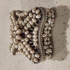PEARL FAUX ORNATE DECOR JAR